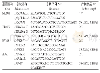 《表1 引物探针信息列表：羊Toll样受体MyD88信号通路接头分子MyD88、TRAF6、AP-1、NF-кB基因TaqMan探针荧光定量检测方法的建立及应用》