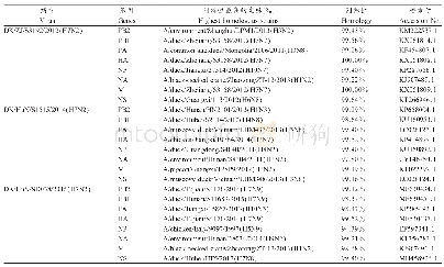 表1 H7N2亚型AIV各基因节段同源性分析结果