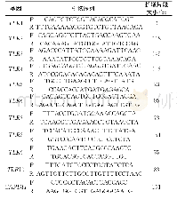 表1 引物序列与扩增片段Tab 1 The primer sequences and the sizes of PCR products