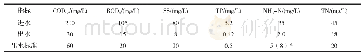 表4 主要污染物进、出水指标