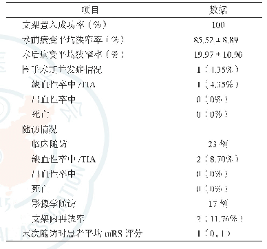 表2 手术结果、围手术期并发症、随访情况[n(%)]