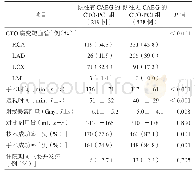 《表2 两组患者的造影特征和手术结果比较》