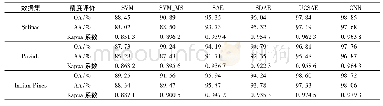 表2 不同分类器的精度比较