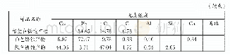 《表三锈蚀产物扫描电镜能谱分析结果》