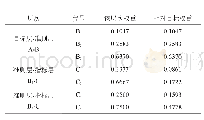 《表4 层次分析法确定的指标权重》