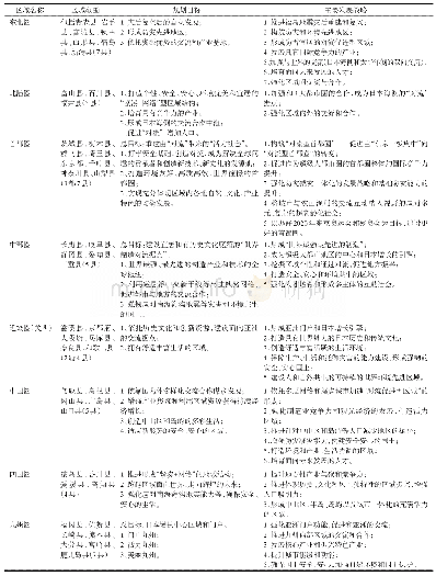 表2 日本2016年制定的8大广域地方计划(区域规划)的基本要点