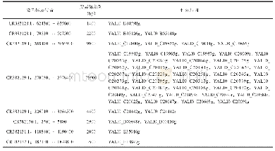 表5 重复型DNA拷贝数变异情况