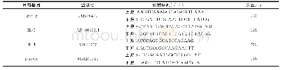 表2 实时荧光定量PCR特异性引物序列及参数