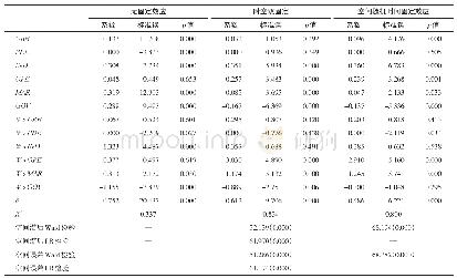 表3 空间杜宾模型估计结果