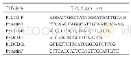表1 本研究所用的引物