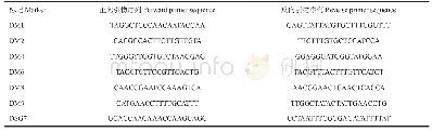 表1 本研究使用的引物：水稻矮秆小粒突变体dsg7的图位克隆