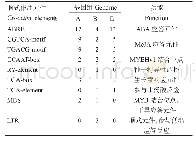 《表2 TaAIRP2-1A、-1B、-1D启动子顺式作用元件的数目和功能》