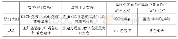 《表2 Fe2+、Fe3+的检验实验报告》