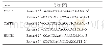 表1 RT-PCR反应引物序列表