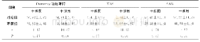 表2 两组患者的管理效果比较（分，±s)