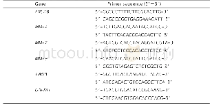 《表1 实时荧光定量PCR引物序列》